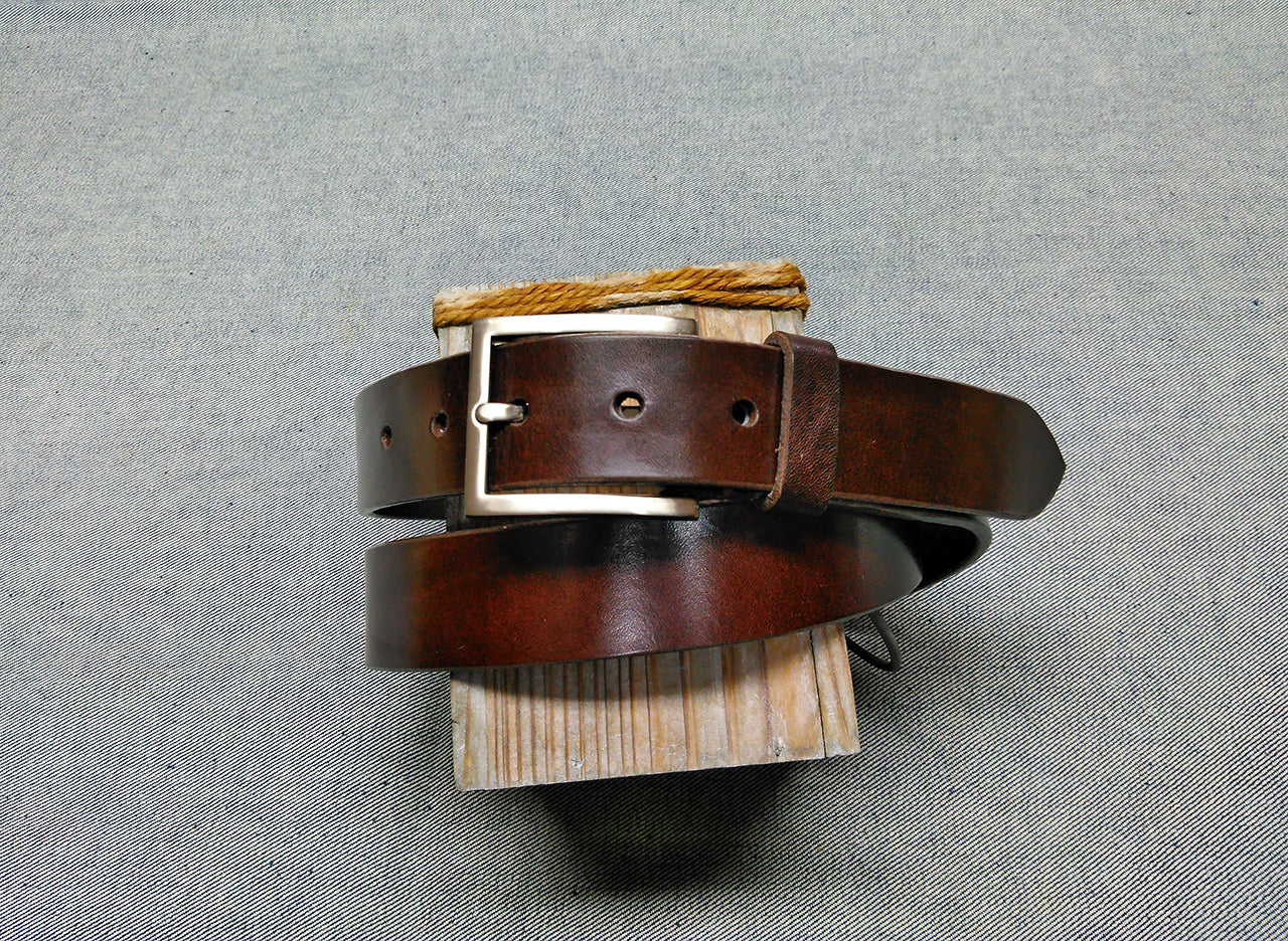 Ledergürtel Classic 30mm ohne Ziernaht handgenäht