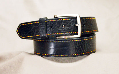 Ledergürtel Classic 40mm mit Ziernaht handgenäht